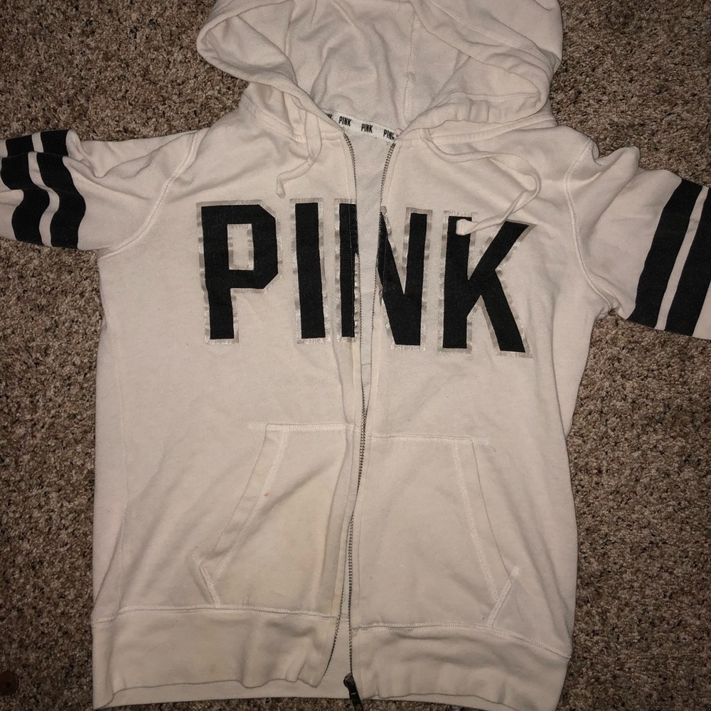 Pink zip up hoodie